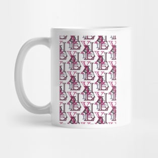 Dyslexia digital pattern Mug